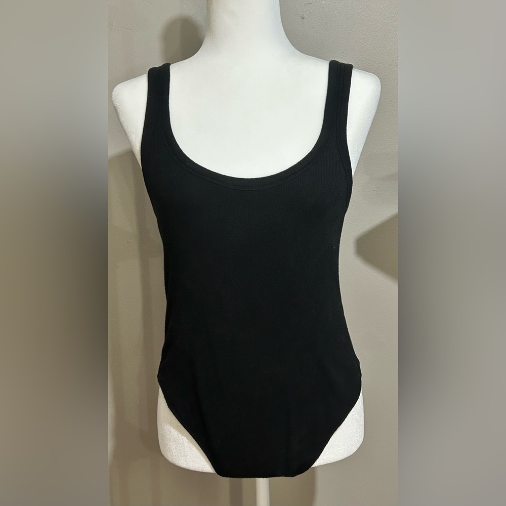 Allsaints Black Scoop Neck Sleeveless Bodysuit​​​